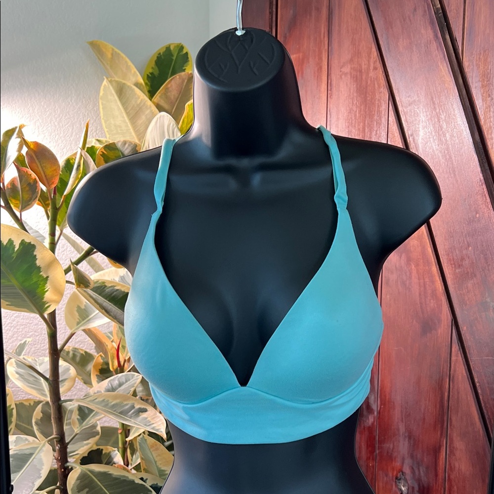 Lightly lined plunge bra